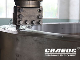 Cast steel tyre of kiln